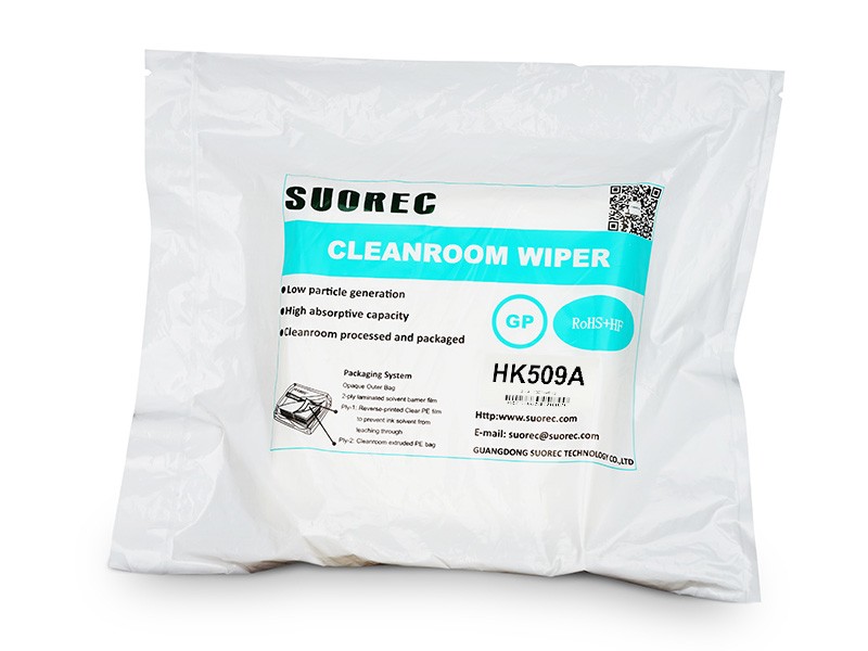 Microfiber Cleanroom Wipes HK509A 195 g/m² — fabric and application detail 1