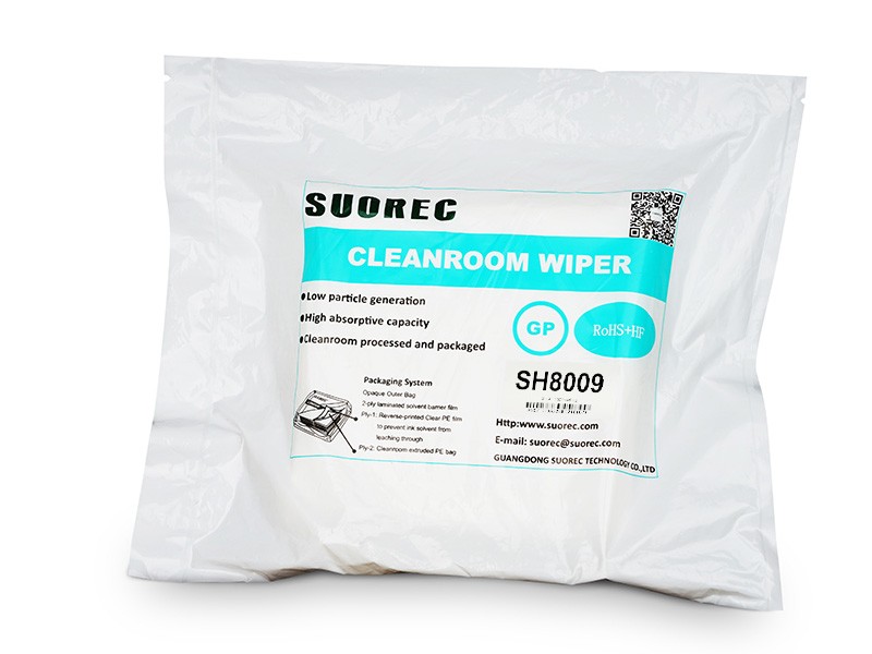 Blended Microfiber Cleanroom Wipes SH8009 Mesh 196 g/m² — fabric and application detail 1