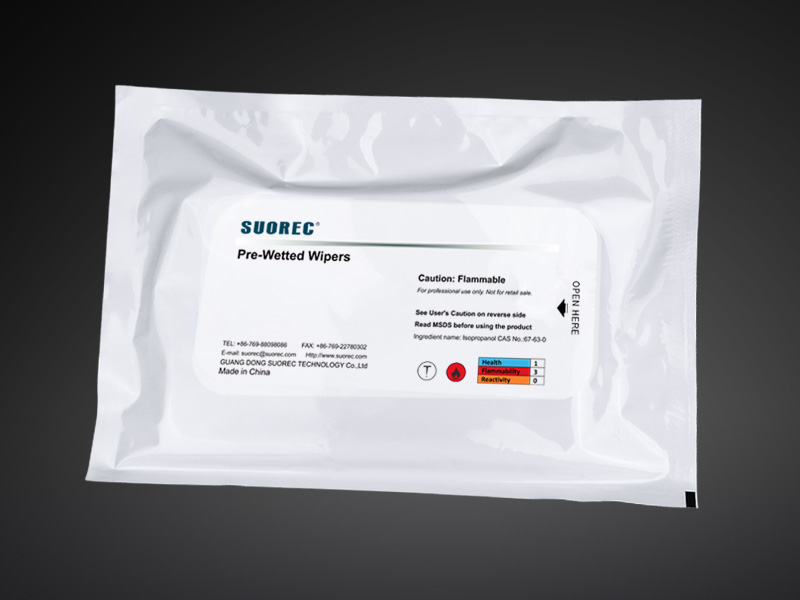 Sterile Presaturated Polyester-Nylon Wipes 83 g/m²