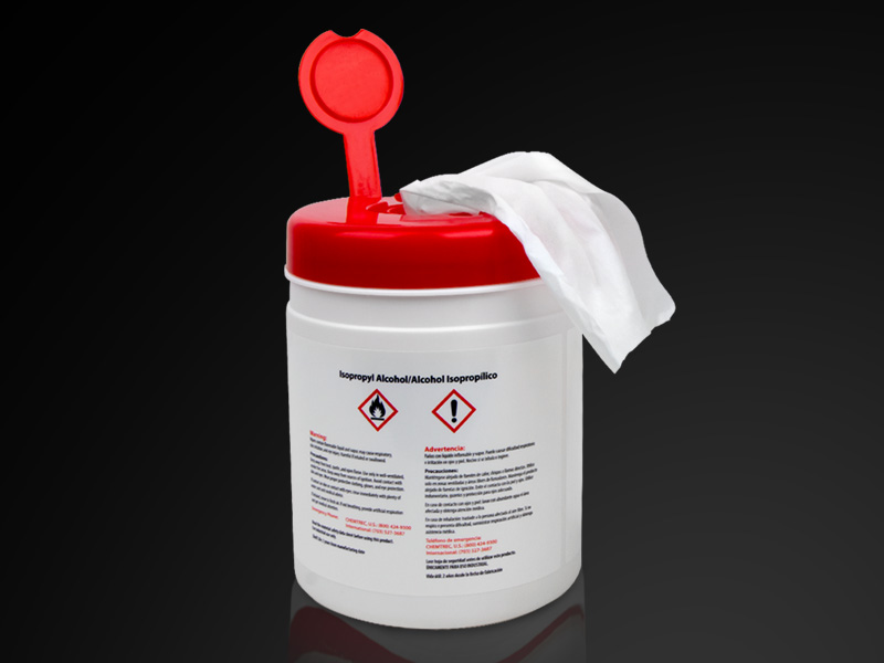 Sterile Presaturated Wipes in Canisters