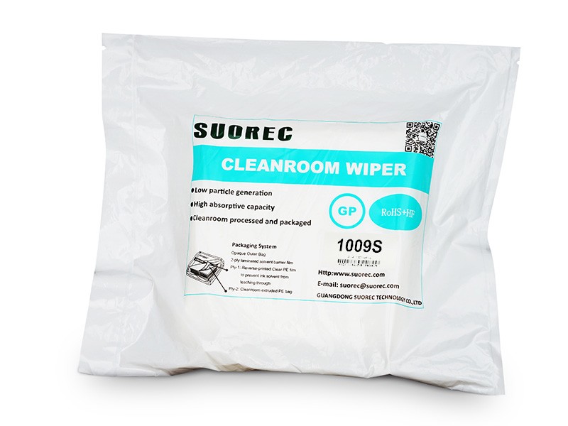 Polyester Cleanroom Wipes 1009S Mesh 160 g/m² — fabric and application detail 1