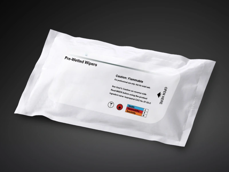 68 gsm 9 Inch Pre-Saturated Cellulose Polyester Wipes — cover photograph