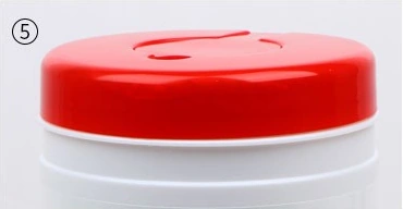 120 Sheet Pre-Saturated Wipes in a Bucket — Closed dispensing lid