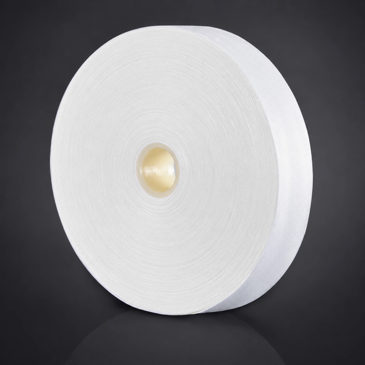 S309N upright narrow microfiber roll with visible wound layers