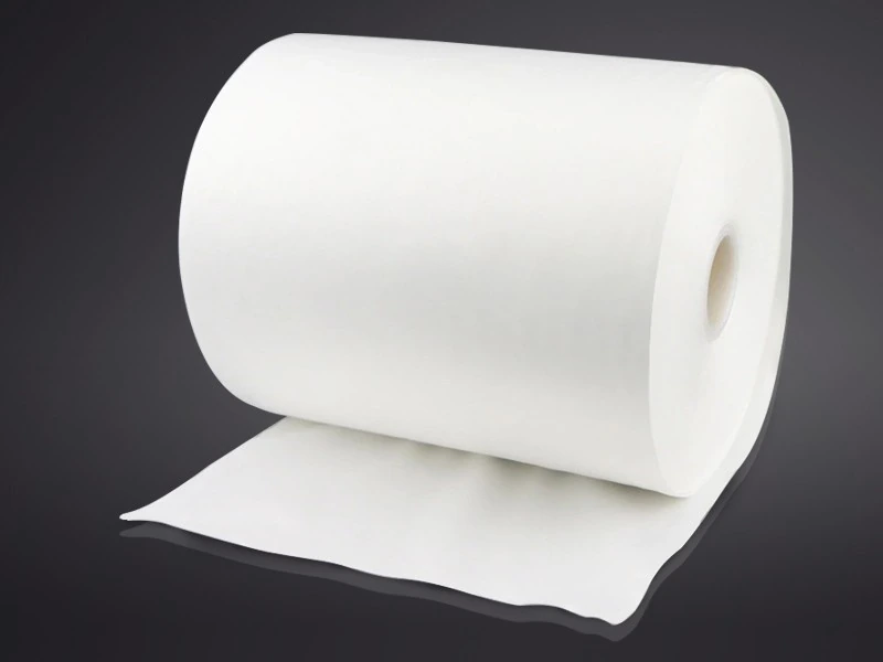 Horizontal roll with an open cloth section