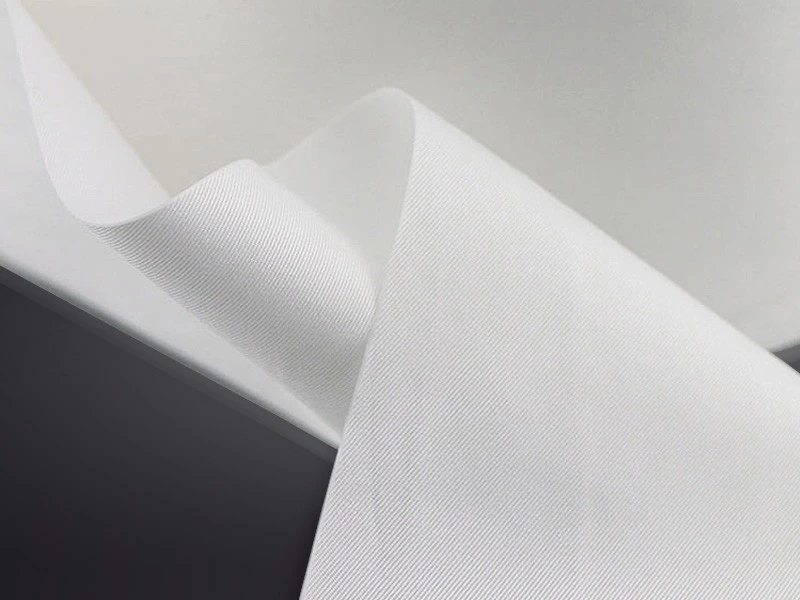 Fabric texture and folded edge close-up