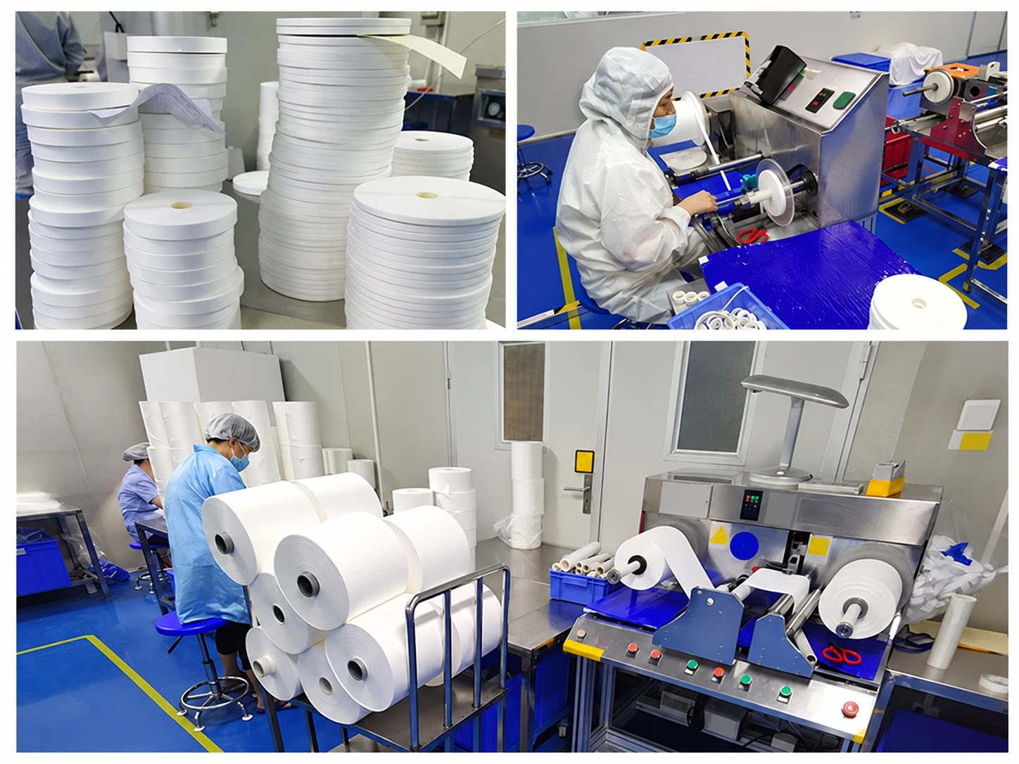Supplier roll winding and slitting views