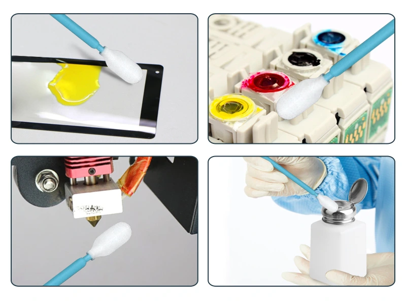 Cleaning applications; confirm fluid and surface compatibility