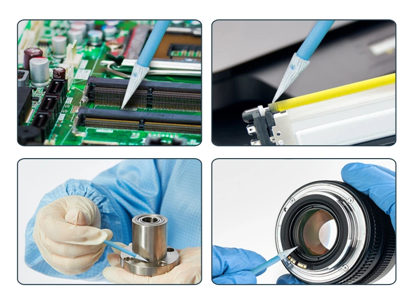 Cleaning applications; confirm fluid and surface compatibility