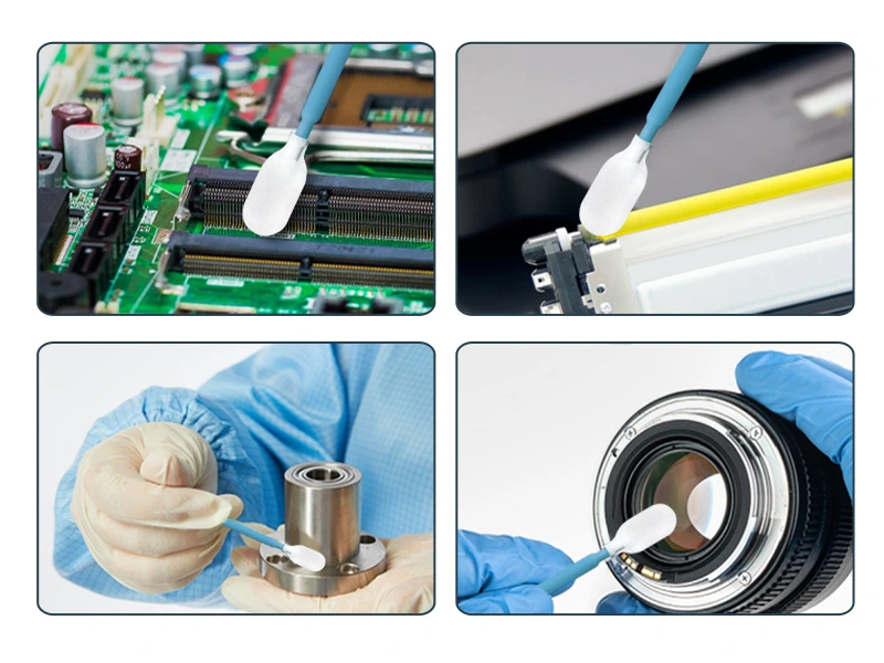 Cleaning applications; confirm fluid and surface compatibility