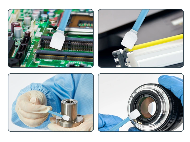Cleaning applications; confirm fluid and surface compatibility