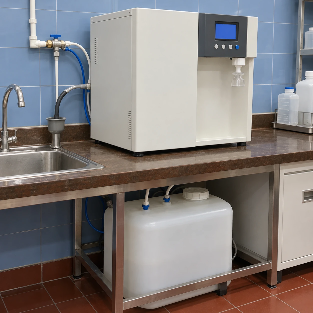 low drain ultrapure water system