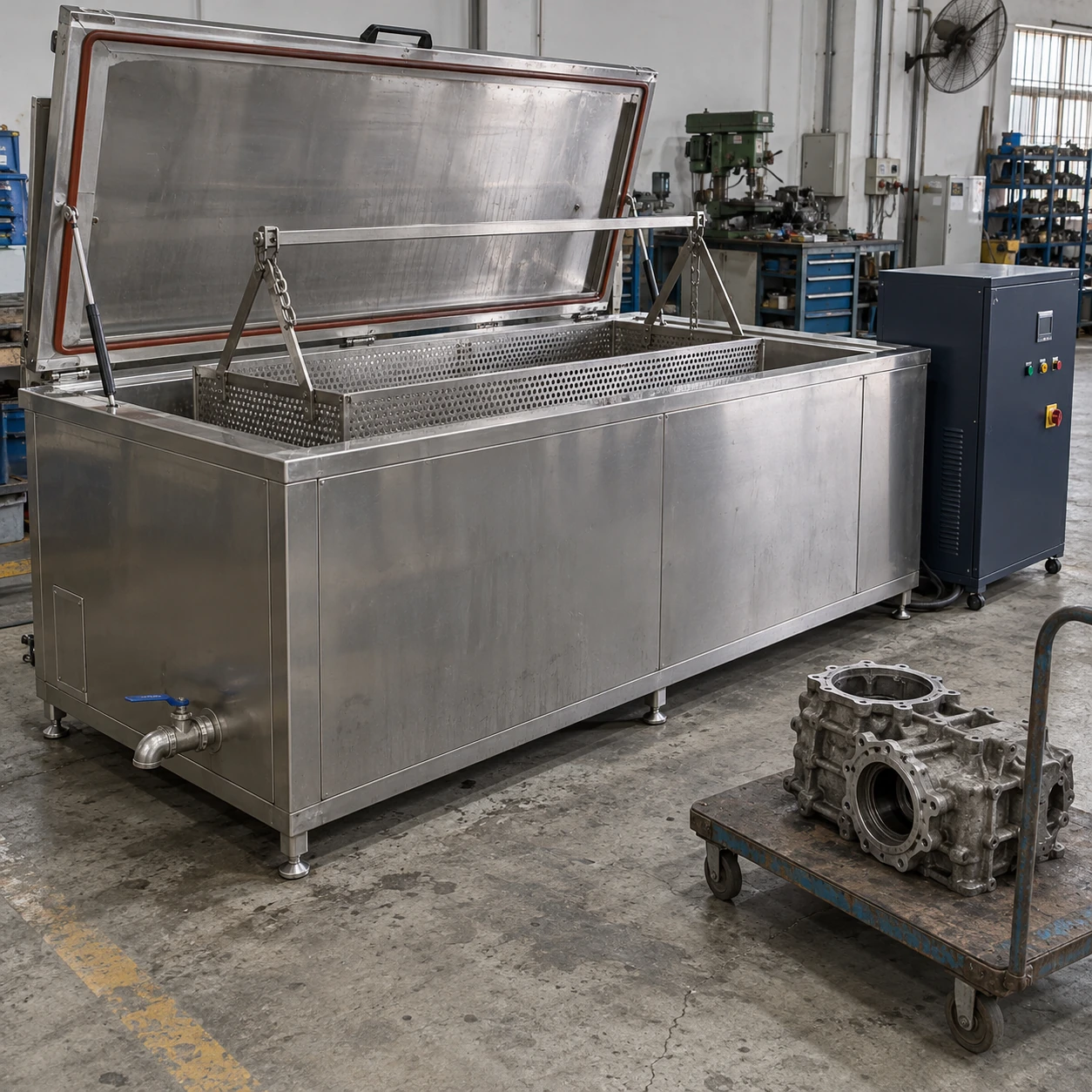 large industrial ultrasonic cleaner